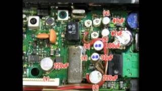 Repair the SONY ICF-SW1S spec. of the new capacitors