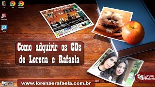 Adquirindo os CDs de Lorena e Rafaela no site da dupla