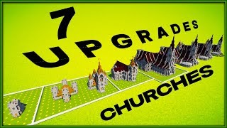 7 Minecraft 5x5 Church Upgrades Speedbuild Timelapse