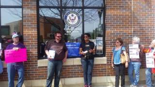 Americans for Democratic Action Iowa - #TaxMarch - Owner of Popcorn Heaven, Reshonda Young