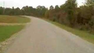 down the drive