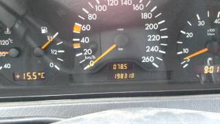 Ошибка о сгоревшей лампочке Mercedes w202 (bug on a light bulb)