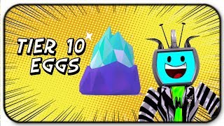 Opening 12 Tier 10 Pet Eggs Epic  Pets - Roblox Pet Simulator