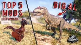 GEFIEDERTE RAPTOREN & NEUE GEBÄUDE! - TOP 5 MODS DER WOCHE! - Jurassic World Evolution