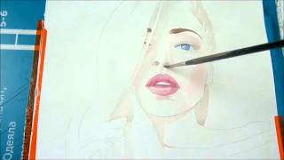 Alena Shishkova portrait by Baikov