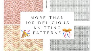 УЗОРЫ СПИЦАМИ со схемами и фото: более 100!!! / More than ? knitting patterns