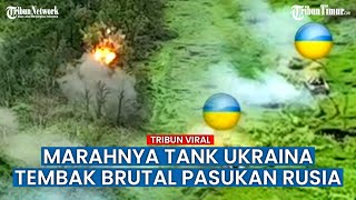 Dua Tank Ukraina Membabi Buta Tembaki Parit Berisi Pasukan Rusia hingga Berakhir Tewas