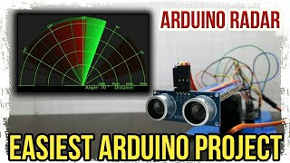 Arduino Radar | Easy Arduino Project For Beginners | Science Projects | Easy And Best | Hacky Guru