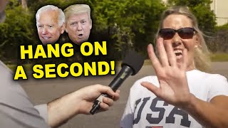 Reporter's Fact-Check Causes MAGA Woman To Ask For A Redo