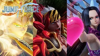 JUMP FORCE HD screenshots Future Trunks, Renji Abarai, and Boa Hancock