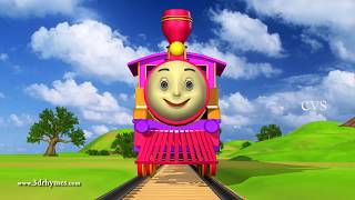 Engine Engine Number 9  - 3D Animation English Nursery rhyme for children