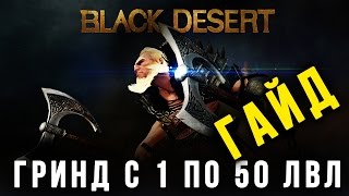 Гайд по Black Desert Online - ГРИНД С 1 ПО 50 ЛВЛ от FUBU [Giant 50lvl] by ZBCstudioQ [720p 60FPS]