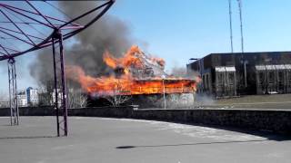 Пожар Киев Троещина ресторан Колиба