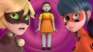 MIRACULOUS | Squid Game Doll, Ladybug and Cat Noir | SEASON 4 FANMADE