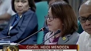 COA Comm. Mendoza, ginisa ni Sen. Binay sa pag-audit sa PDAF, DAP, at Malampaya Funds