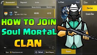 HOW TO JOIN S8OL MORTAL CLAN IN PUBG MOBILE 100% REAL