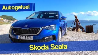 Driving the new “Skoda Golf” - Skoda Scala REVIEW - Autogefuel