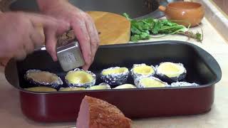 Жюльен в картофельных лодочках