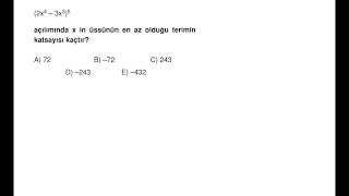 Endemık YGS 283 4 #Binom