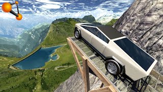 TESLA CYBERTRUCK НА ТРОПЕ СМЕРТИ! ВЫЖИВШИХ НЕТ | BeamNG.drive