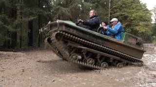Новый тест драйв вездехода Tinger Track в лесу