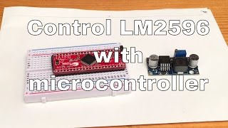 Controlling LM2596 buck-converter with microcontroller