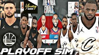 TEAM LEBRON VS. TEAM CURRY ALL STAR GAME 7 GAME SERIES PLAYOFF SIMULATION ON NBA 2K18!!!