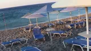 Море Ливийское  при  северном ветре в  Coriva Beach 3*   Crete  Крит Greece Греция