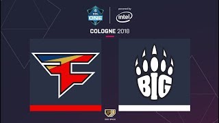 FaZe vs BIG - map2 de_train - ESL One Cologne 2018 - Semi-final