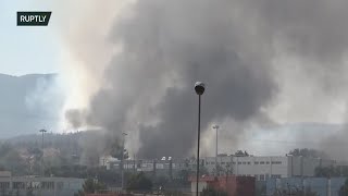 LIVE from northern Athens as wildfires continue to spread