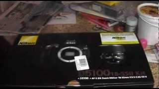 Распаковка Nikon D5100 kit