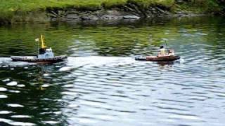 Model tugs at Llanberis