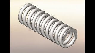 66 Урок Solidworks как правильно дотошно, построить пружину сжатия