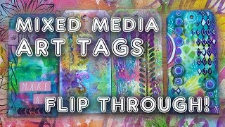 Studio Time 61 - 16 art tags flip through | Mimi Bondi