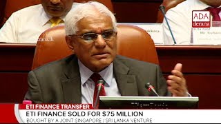 Singapore-Sri Lanka join investor buys ETI Finance for $75 million (English)