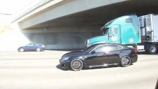 Sexy 2011 Lexus ISF Rolling on Black AZA 20" Wheels & KW Coilovers