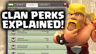 Clash Of Clans Clan Perks Explained + Clan XP Guide | Update Walkthrough