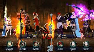 HIT: Heroes of incredible tales Reboot Server Asia Guild War With NatNatsu & Fei he very strong
