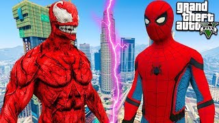 ГТА 5 МОДЫ КАРНАЖ УБИЛ ЧЕЛОВЕКА ПАУКА В GTA 5! ОБЗОР МОДА В GTA 5 ИГРЫ ГТА МИР ВИДЕО GTA 5 МОДЫ