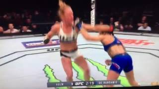 Holly Holm kick to the Vagina. UFC