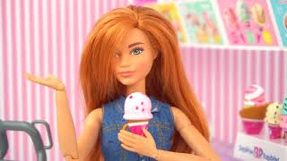 Семья Барби Lol Удивляет Посещение Магазина Мороженого - Японская Игрушка Barbie Licca