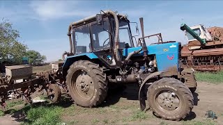 Мойка трактора МТЗ 82.1 и СУПН 8 , навешивание опрыскивателя