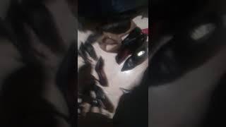 shoeplay in silver mustang heels