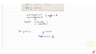 The slopes of the lines which make an angle `45^@` with the line `3x-y=-5` is