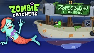 ЗОМБИ САФАРИ - ОХОТА на ЗОМБИ РУСАЛОК в мульт игре Zombie Catchers