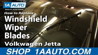 How to Install Replace Windshield Wiper Blades 05-10 Volkswagen Jetta