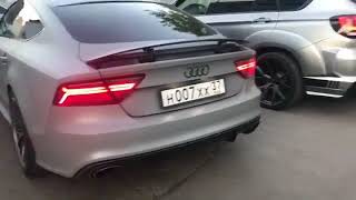 BMW X5M VS AUDI RS7 sound 2017