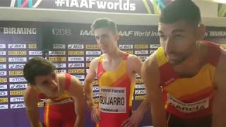 Relevo España 4x400m.(Hombres) , 3º en su semifinal - Mundial Indoor 2018 Birmingham