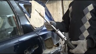 Кузовной ремонт.как вытянуть вмятину на автомобиле.