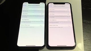 iPhone X OLED different color shift off angle